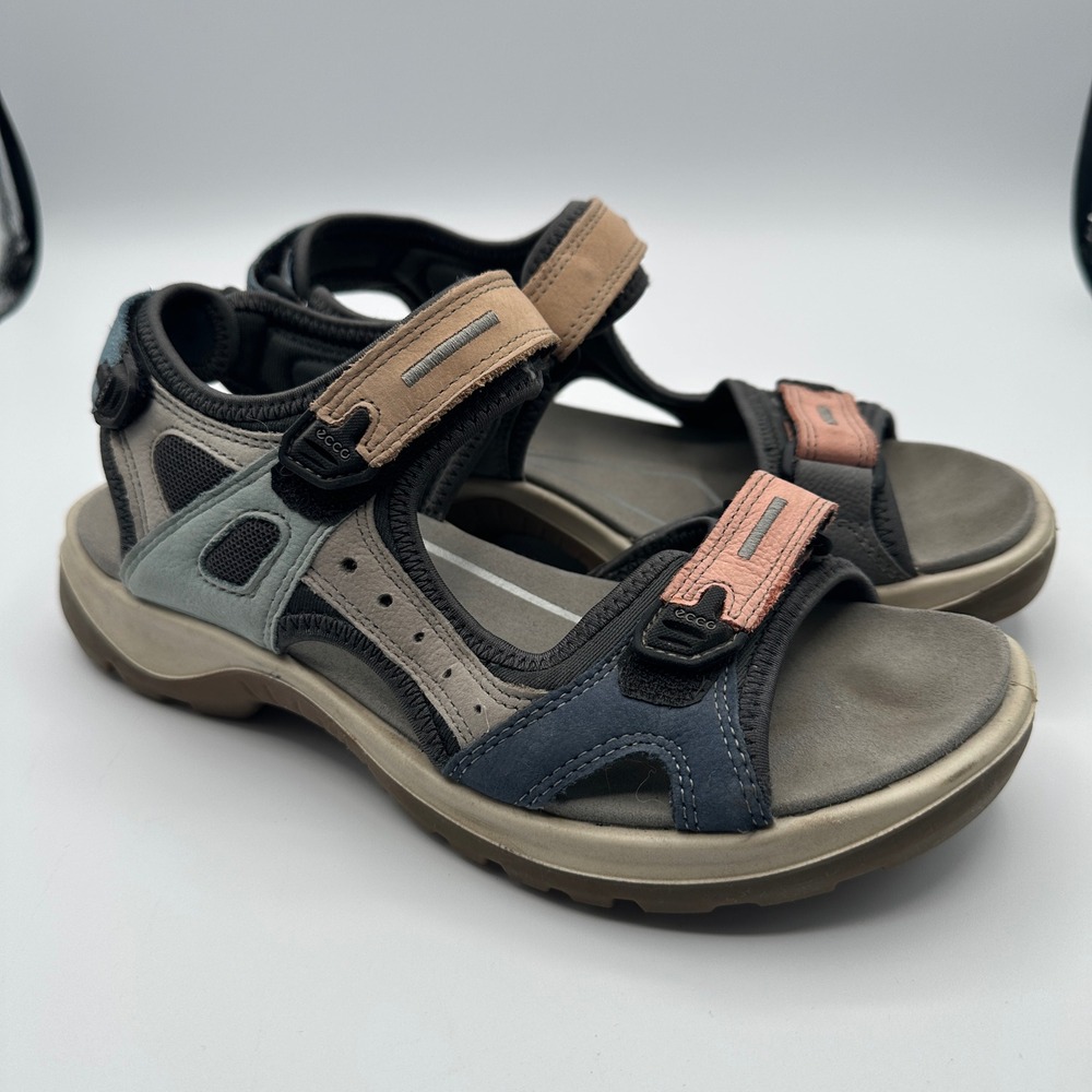 ECCO Yucatan Sport Sandals 39 8.5 Hiking Walking Gorpcore Comfort Travel Granola - Picture 9 of 10